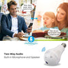 SearchFindOrder Fisheye Mini WiFi Panoramic Security Camera Light Bulb and Two-Way Audio