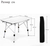 SearchFindOrder Gray Portable Aluminum Folding Ultralight Camping Table