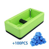 SearchFindOrder Green Dispenser with 100pcs (50) Pairs Automatic Shoe Cover Dispenser