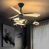 SearchFindOrder Helicopter Ceiling Fan With Led Lights and Remote