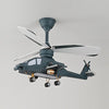 SearchFindOrder Helicopter Ceiling Fan With Led Lights and Remote