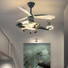 SearchFindOrder Helicopter Ceiling Fan With Led Lights and Remote