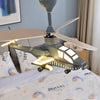 SearchFindOrder Helicopter Ceiling Fan With Led Lights and Remote