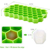 SearchFindOrder Honeycomb Stackable Ice Cube Trays with Removable Lid