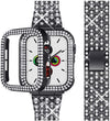 SearchFindOrder Jewelry & Watches Women Bling Diamond Strap With Case for Apple Watch