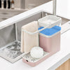 SearchFindOrder Kitchen Storage Shelf 3-in-1 Soap Dispenser Towel Rack