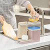 SearchFindOrder Kitchen Storage Shelf 3-in-1 Soap Dispenser Towel Rack