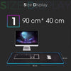 SearchFindOrder LED Light Mousepad RGB Keyboard Cover Deskmat