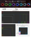 SearchFindOrder LED Light Mousepad RGB Keyboard Cover Deskmat