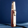 SearchFindOrder Light Brown with Gold Turbo Jet Torch Lighter