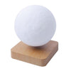 SearchFindOrder Light Wood Grain Base / US 3D LED Levitating Moon