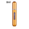 SearchFindOrder Matte Gold / 8ML Portable Mini Refillable Perfume Bottle With Spray Scent Pump