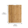 SearchFindOrder Medium Bamboo Chopping Board Hangable Non-slip