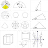 SearchFindOrder Multifunction Geometric Rotatable Drafting Measuring Tool