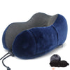 SearchFindOrder Navy Blue Set U-Shape Neck Soft Memory Foam Travel Pillow