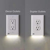 SearchFindOrder Outlet Wall Plate With LED Night Lights-No Batteries