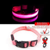 SearchFindOrder PinkButton Battery / M NECK 40-48 CM LED Dog Collar - USB Rechargeable