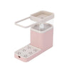 SearchFindOrder Pink Kitchen Storage Shelf 3-in-1 Soap Dispenser Towel Rack