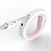 SearchFindOrder Pink white Retractable Pet Leash Dog With Rechargeable LED Night Light