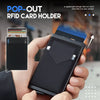 SearchFindOrder Pop-out RFID Card Holder Slim Aluminum Wallet