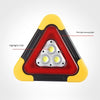 SearchFindOrder Portable LED 3-in-1 Car Emergency Safety Triangle Warning Light (USB Rechargeable + Solar)