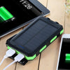 SearchFindOrder Portable Outdoor Solar Powered Waterproof Charger with LED 20000mAh Power Bank Capacity