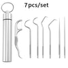 SearchFindOrder Portable Reusable Stainless Steel Flossing and Toothpick Set