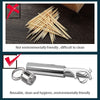 SearchFindOrder Portable Reusable Stainless Steel Flossing and Toothpick Set