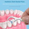 SearchFindOrder Portable Reusable Stainless Steel Flossing and Toothpick Set