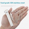 SearchFindOrder Portable Reusable Stainless Steel Flossing and Toothpick Set