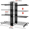 SearchFindOrder Pot and Pan Organizer for Cabinet with Adjustable 8 Non-Slip Tiers