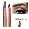 SearchFindOrder Reddish brown Enhanced 4-Tip Precision Microblading Eyebrow Tattoo Pen for Flawless Brow Shaping