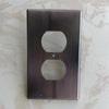 SearchFindOrder Round-Bronze Outlet Wall Plate with LED Night Lights