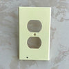 SearchFindOrder Round-Yellow Outlet Wall Plate with LED Night Lights