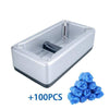 SearchFindOrder Silver Dispenser with 100pcs (50) Pairs Automatic Shoe Cover Dispenser