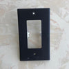 SearchFindOrder Square-Black Outlet Wall Plate with LED Night Lights