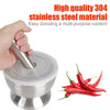 SearchFindOrder Stainless Steel Herbs Crusher⁠ with Silicone Cover