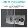 SearchFindOrder Stainless Steel Plate Hinge Repair Kit (4 Piece Set)