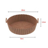 SearchFindOrder Style A Brown Air Fryer Silicone Baking Tray Liner