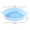 SearchFindOrder Style B Blue Air Fryer Silicone Baking Tray Liner