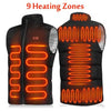 SearchFindOrder Thermal USB Electric Heating Vest (9 Adjustable Heating Zones)