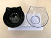 SearchFindOrder Transparent and Black Bowl The AmazingOrthopedic Cat Bowl