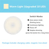 SearchFindOrder Warm White USB Rechargeable DimmableMotion Sensor LED Night Light