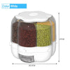 SearchFindOrder White / China Rotatable Transparent Grain Seed Rice Cereal Dispenser