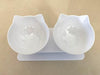 SearchFindOrder white double The AmazingOrthopedic Cat Bowl