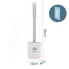 SearchFindOrder White Flexible Silicone Toilet Brush