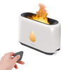 SearchFindOrder White Remote Contol Flame Air Humidifier and Essential Oil Diffuser