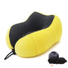 SearchFindOrder Yellow Set U-Shape Neck Soft Memory Foam Travel Pillow