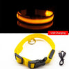 SearchFindOrder Yellow USB Charging / XSNECK 28-40 CM LED Dog Collar - USB Rechargeable